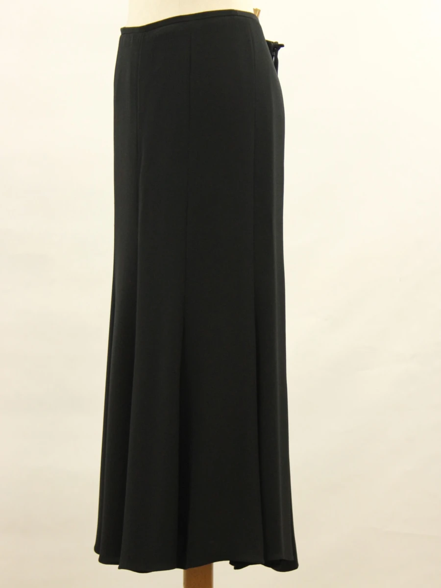 GIORGIO ARMANI - Elegante zwarte zijden maxirok - Made in Italy - foto 3