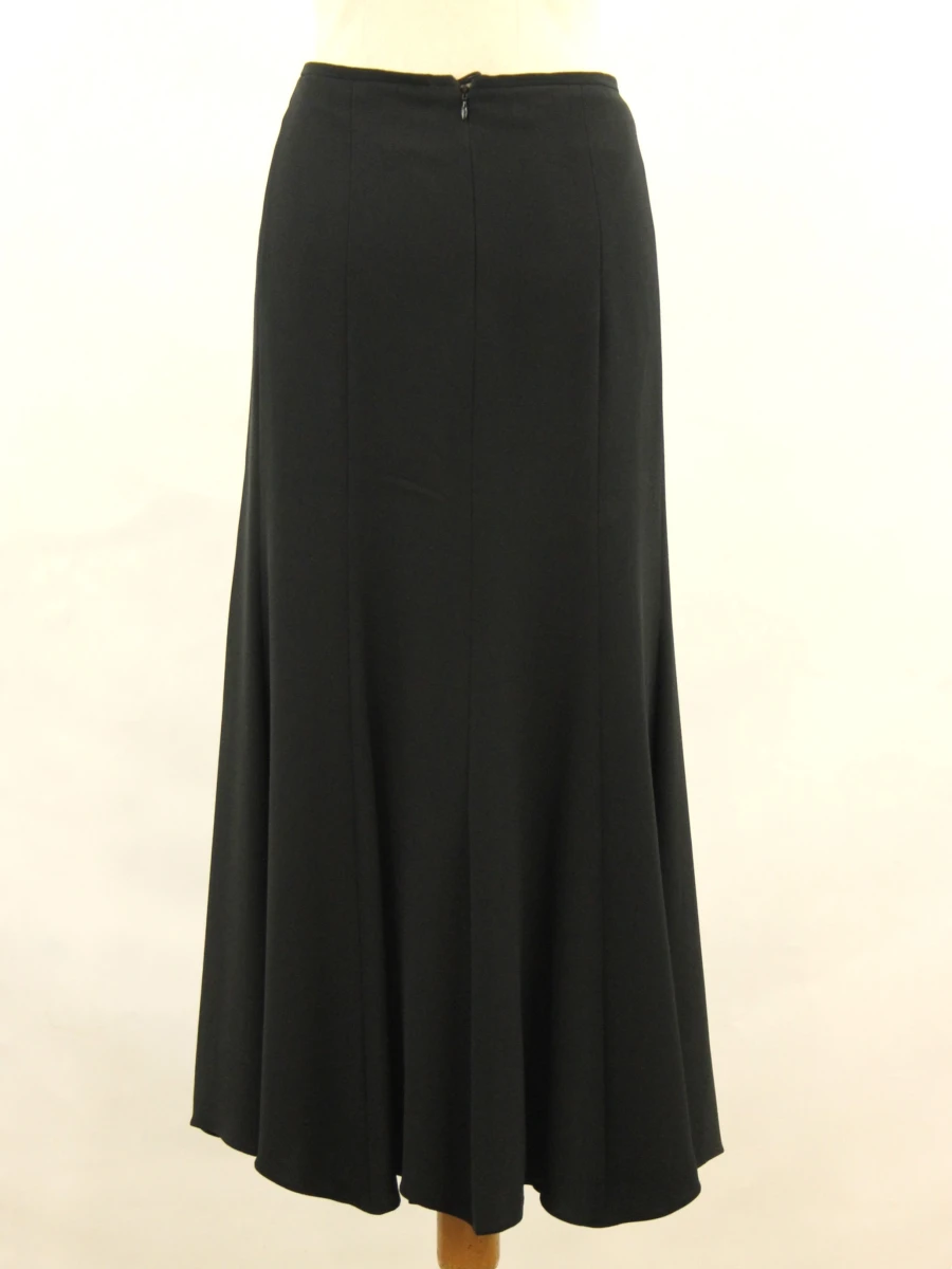 GIORGIO ARMANI - Elegante zwarte zijden maxirok - Made in Italy - foto 4