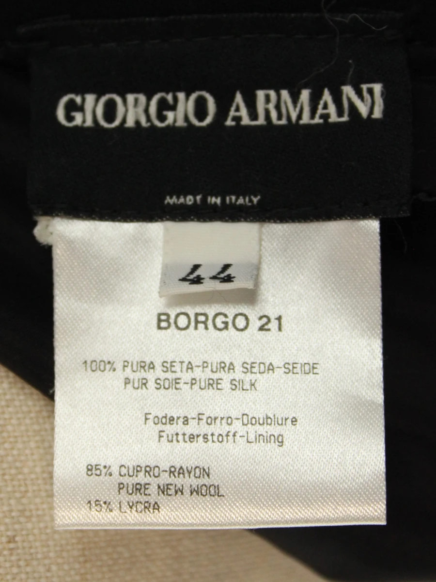 GIORGIO ARMANI - Elegante zwarte zijden maxirok - Made in Italy - foto 6