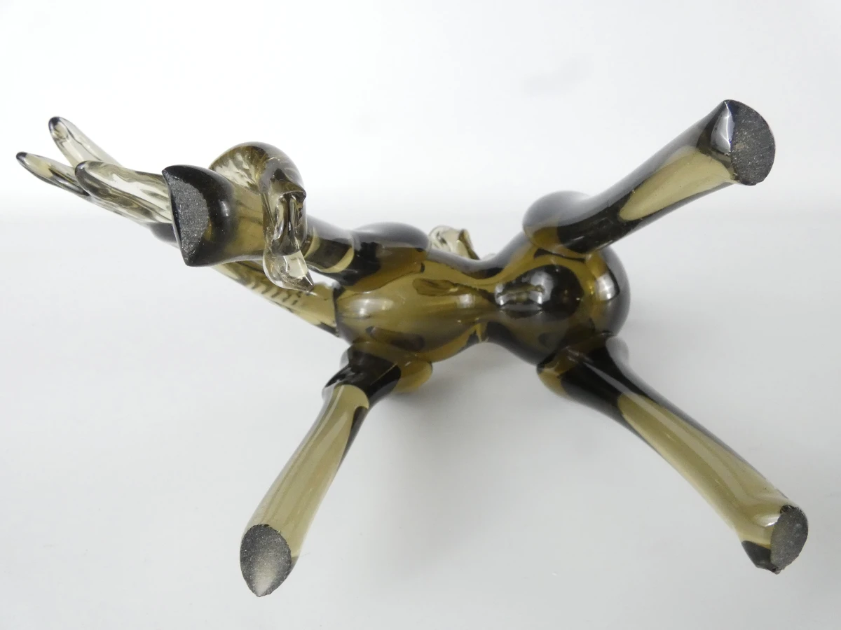 Vintage handgeblazen glazen paardenbeeldje - Murano-stijl - foto 5