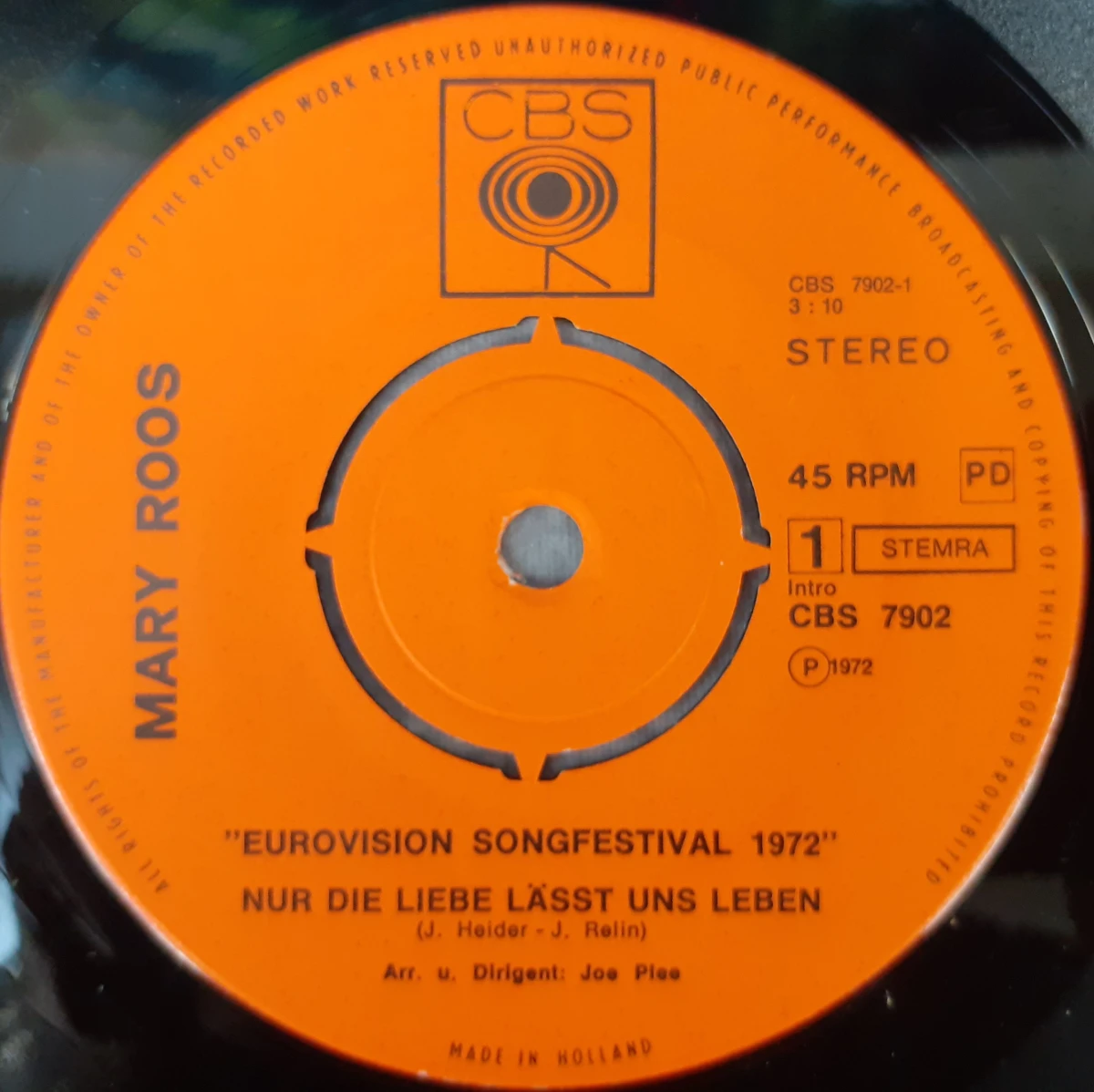 Vinyl: Lot van 13 Eurosong singles (45 rpm) - foto 22