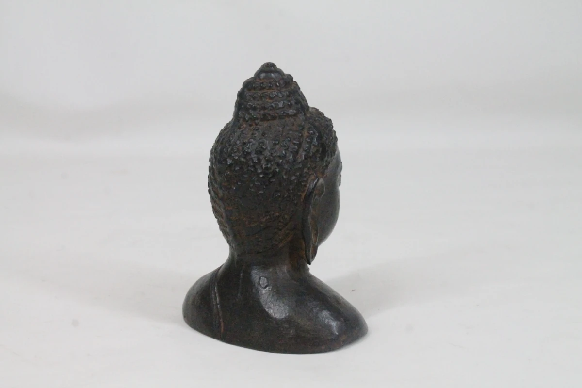 Bronzen Boeddha hoofd - foto 6