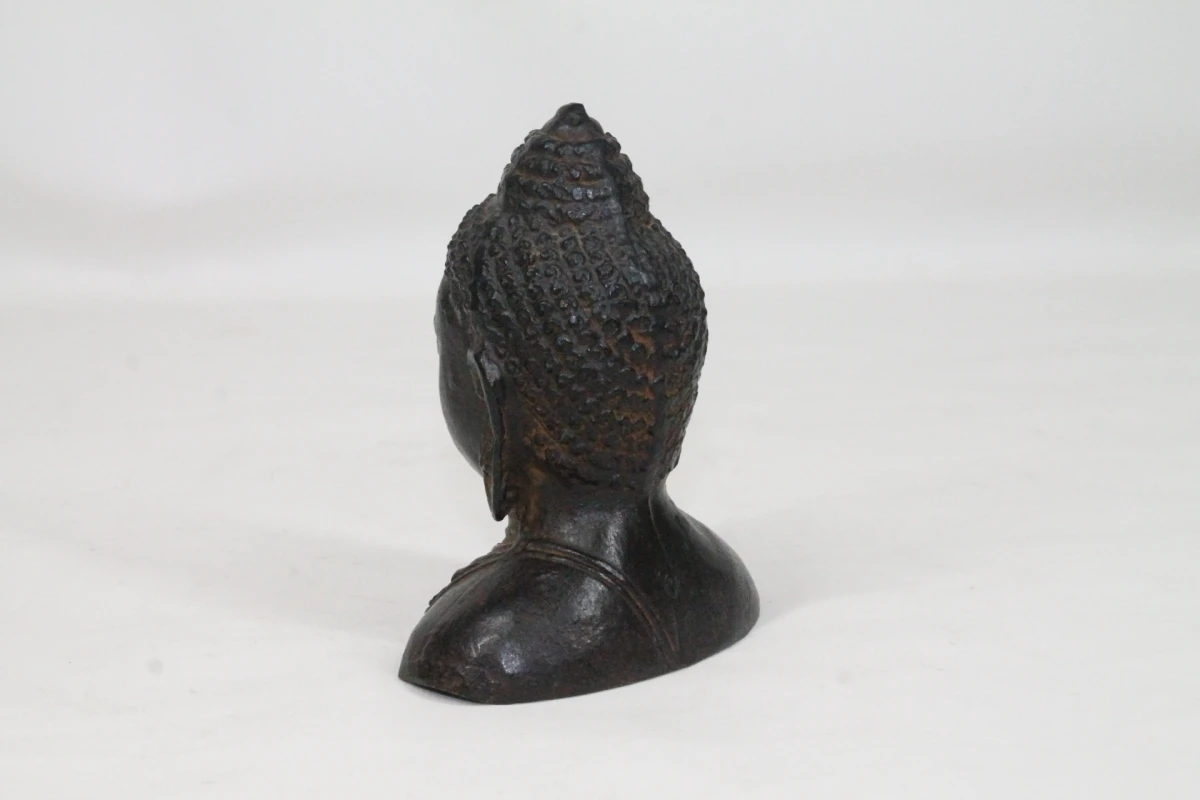 Bronzen Boeddha hoofd - foto 5