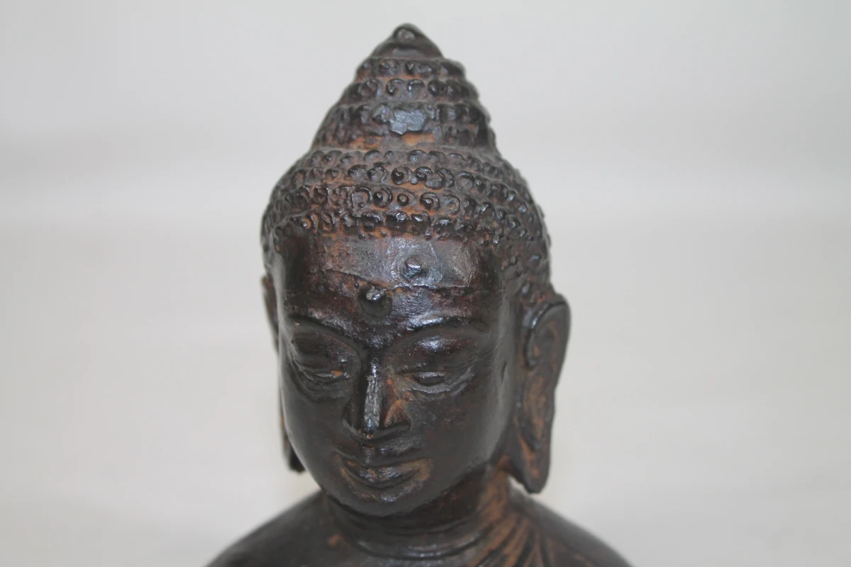 Bronzen Boeddha hoofd - foto 4