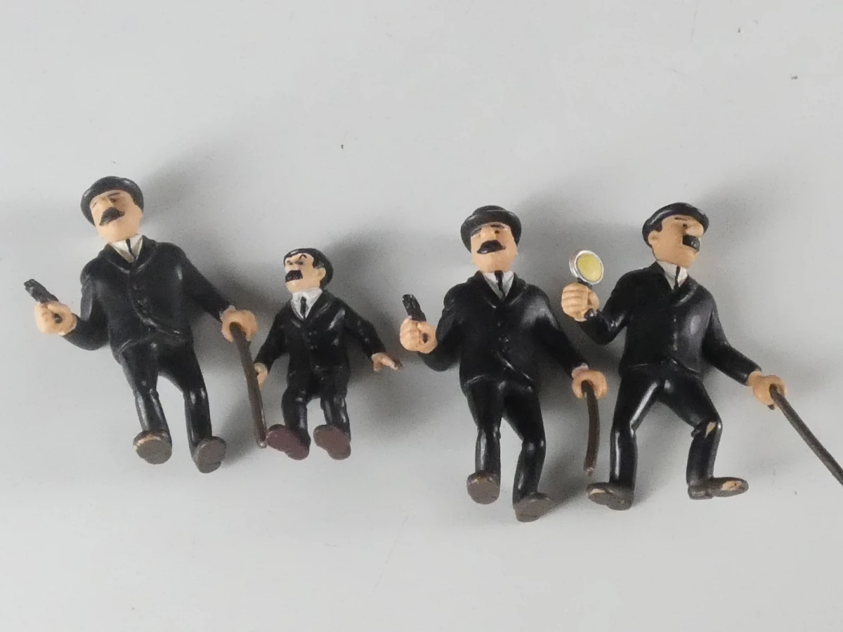 Set van 13 Kuifje-figuren (2 sleutelhangers) met Abdallah-beeldje - foto 7