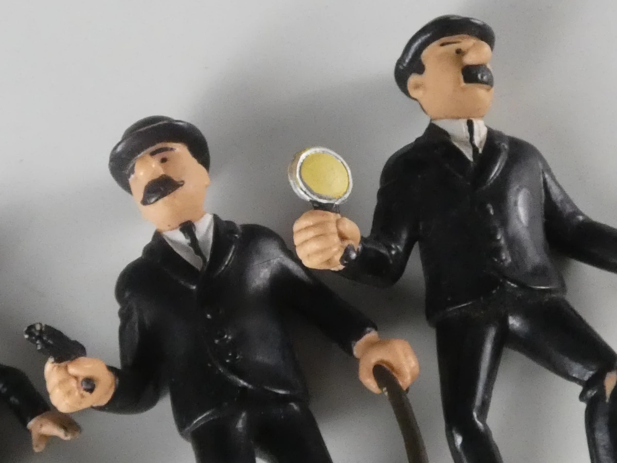 Set van 13 Kuifje-figuren (2 sleutelhangers) met Abdallah-beeldje - foto 9