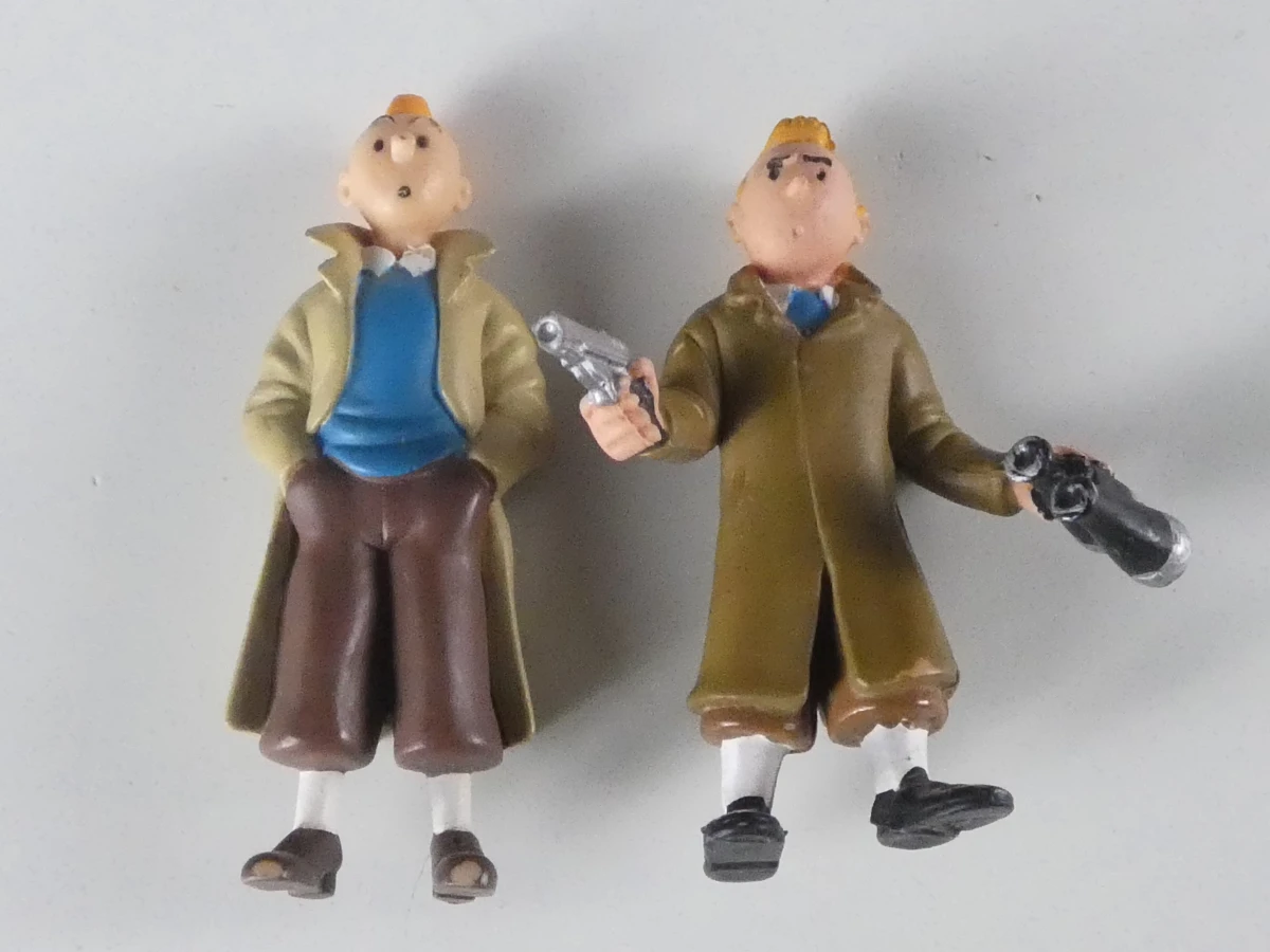 Set van 13 Kuifje-figuren (2 sleutelhangers) met Abdallah-beeldje - foto 10