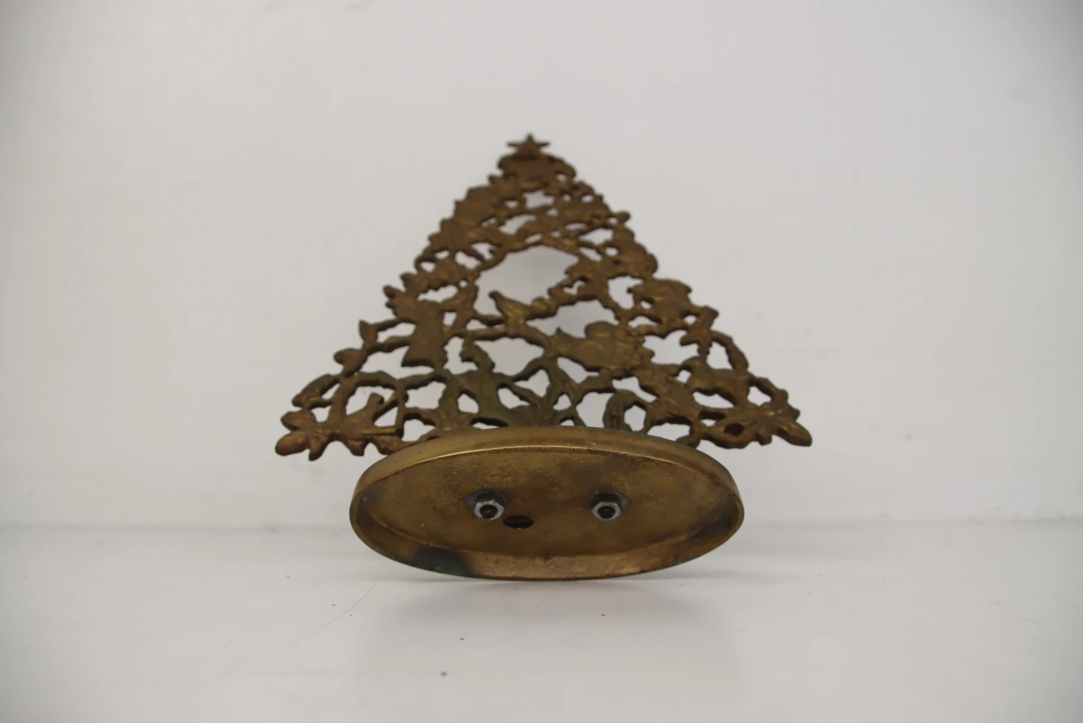 Vintage Massief Messing Kerstboom (Ajour Design) - foto 4