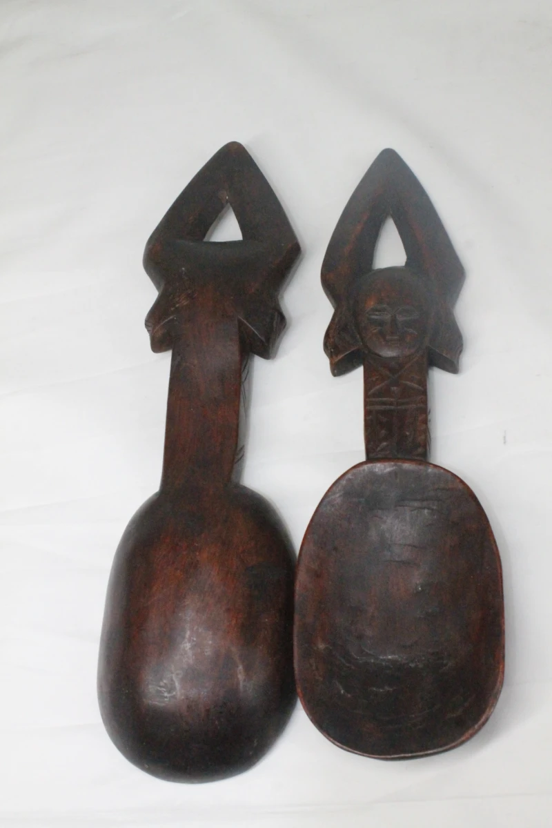 2 Traditionele Afrikaanse lepels - foto 2