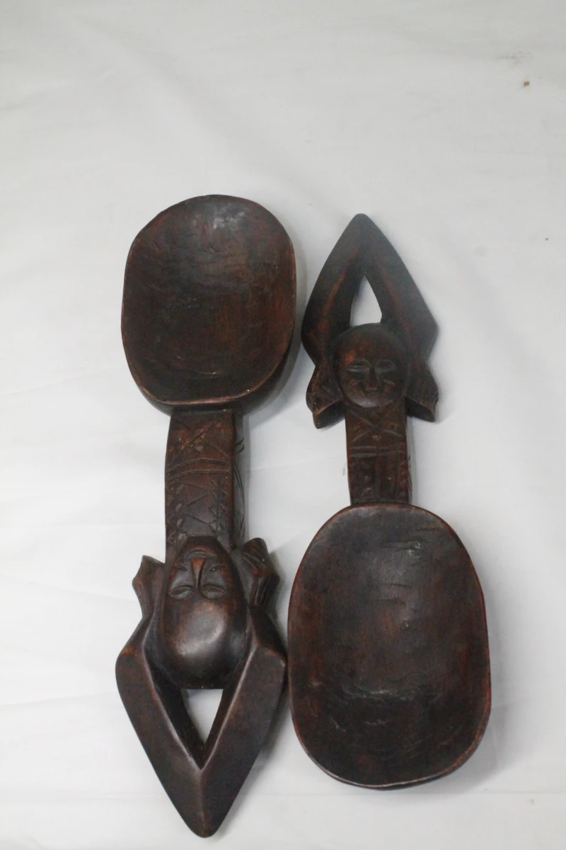 2 Traditionele Afrikaanse lepels - foto 3