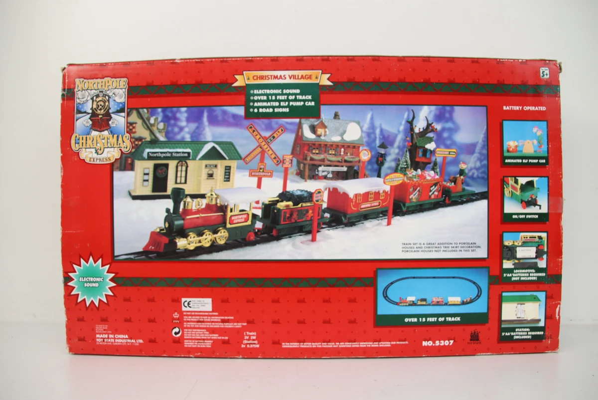 Vintage Toy State "Northpole Express" Kersttrein Set (Model 5307) - foto 5