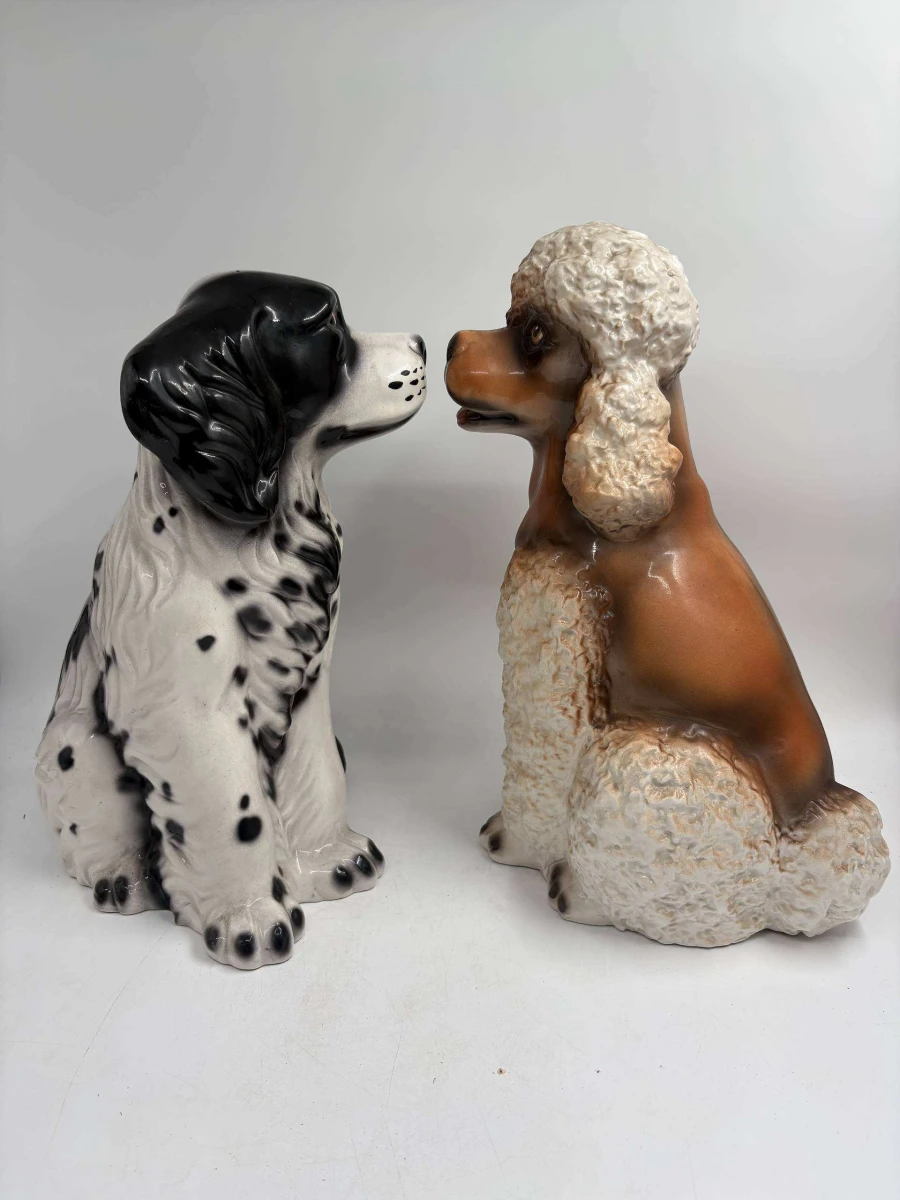 Vintage Italiaanse Keramische Honden: Demain Collection - foto 3