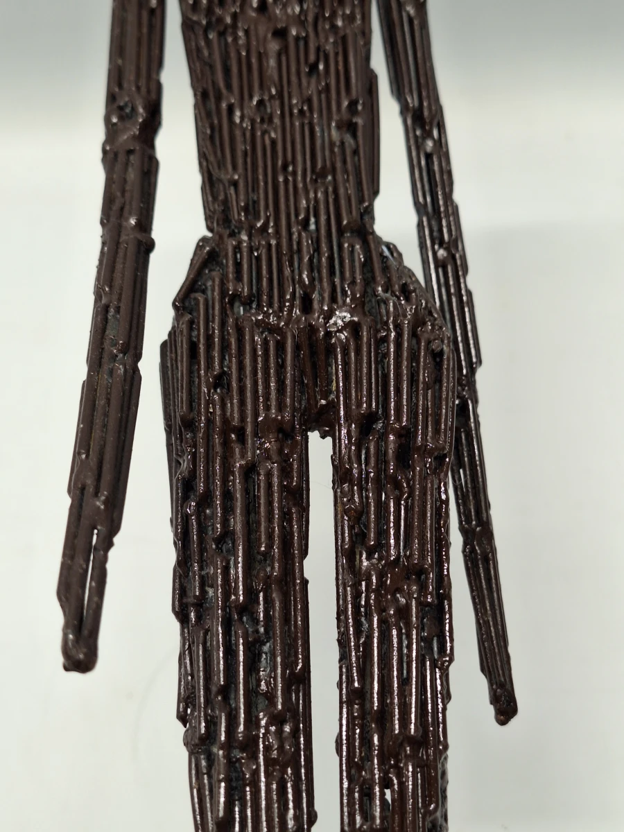 Paar modernistische metalen beelden in de stijl van Alberto Giacometti - foto 17