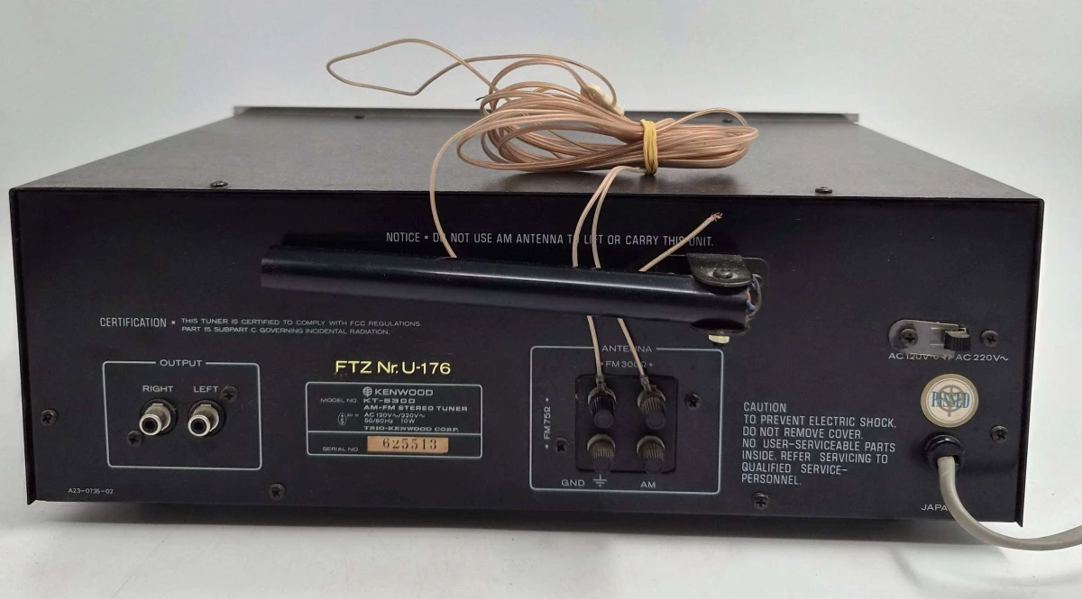 Vintage Kenwood AM/FM Stereo Tuner: Model KT-5300 - foto 2