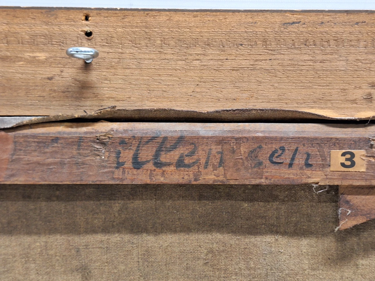 Olieverfschilderij "Dorpskermis" - expressief genrestuk op doek - W. Willemsen - foto 9