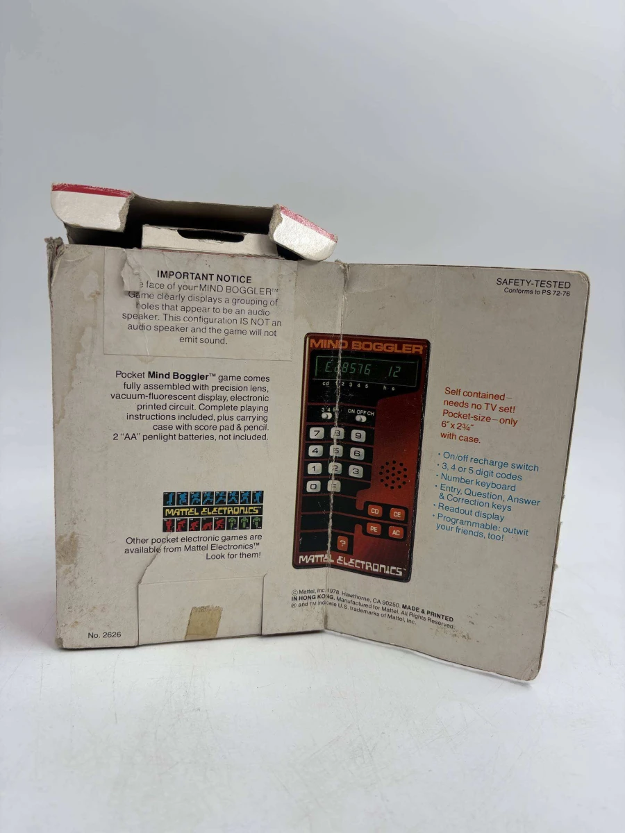 Mattel Electronics Mind Boggler: Vintage Handheld Game - foto 5