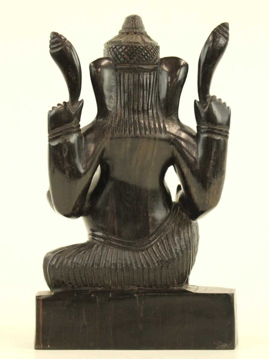 Houten beeld van de indische god Ganesha - foto 3