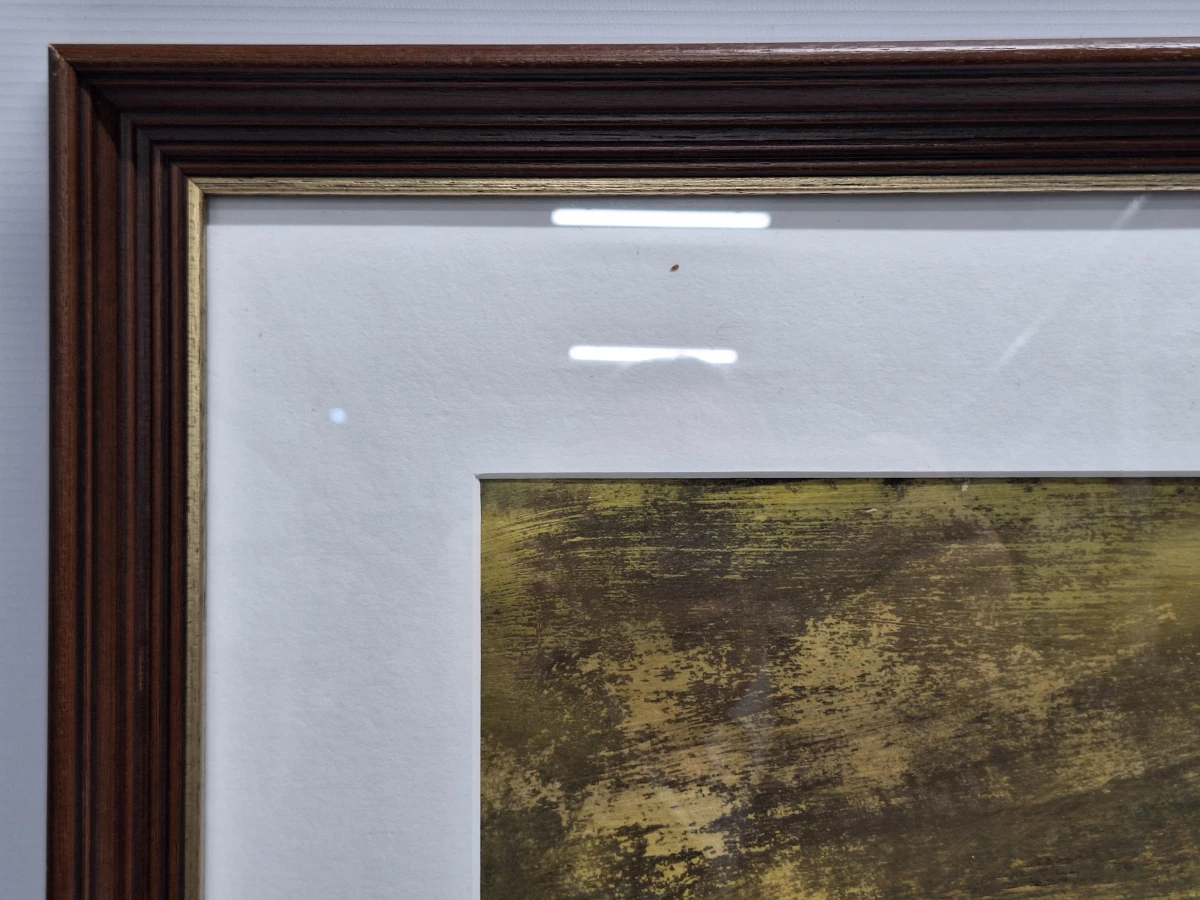 Schilderij van een expressief abstract landschap op papier - foto 10