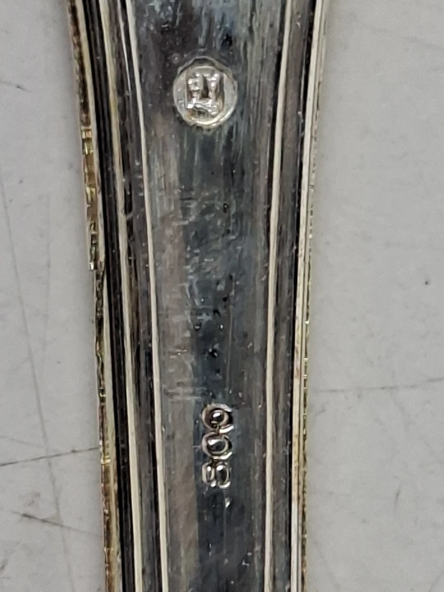 Massief Zilveren Gebak- en Serveerset – 80% Zilver (800) met Prachtig Reliëf - foto 2