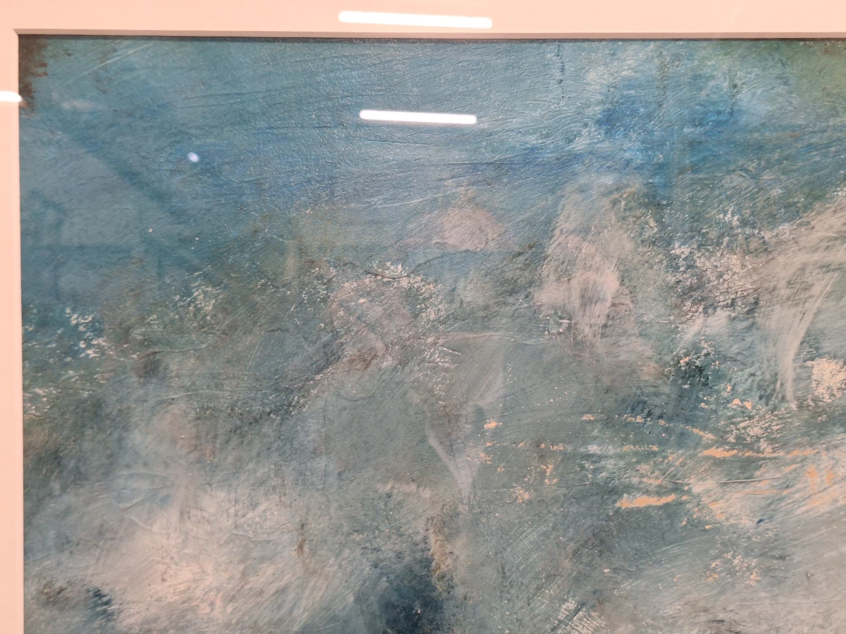Schilderij van een expressief maritiem / stormachtig zee- en kustlandschap - foto 3
