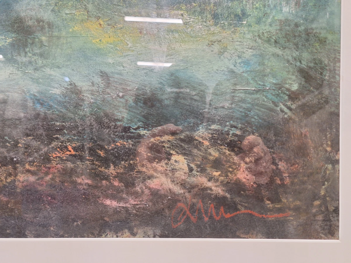 Schilderij van een expressief maritiem / stormachtig zee- en kustlandschap - foto 5