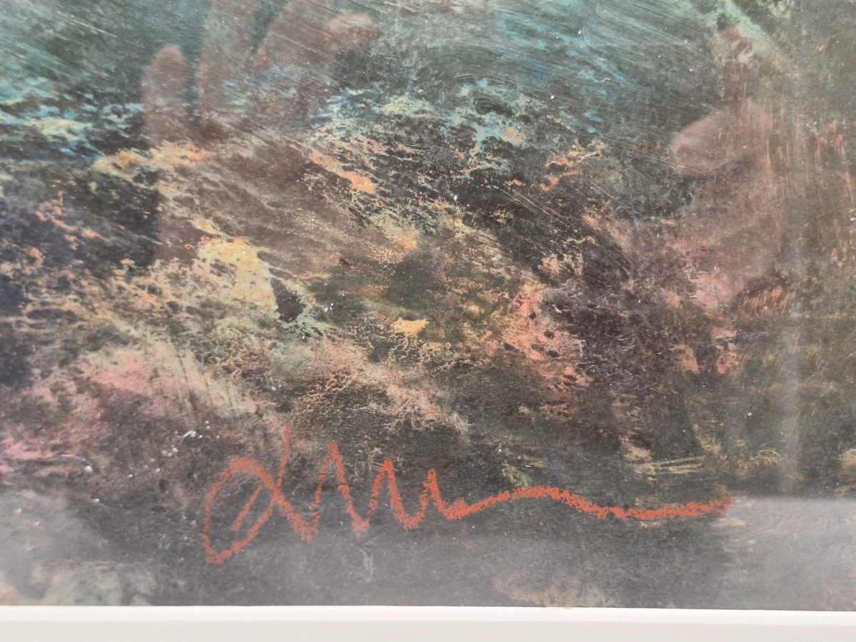 Schilderij van een expressief maritiem / stormachtig zee- en kustlandschap - foto 8