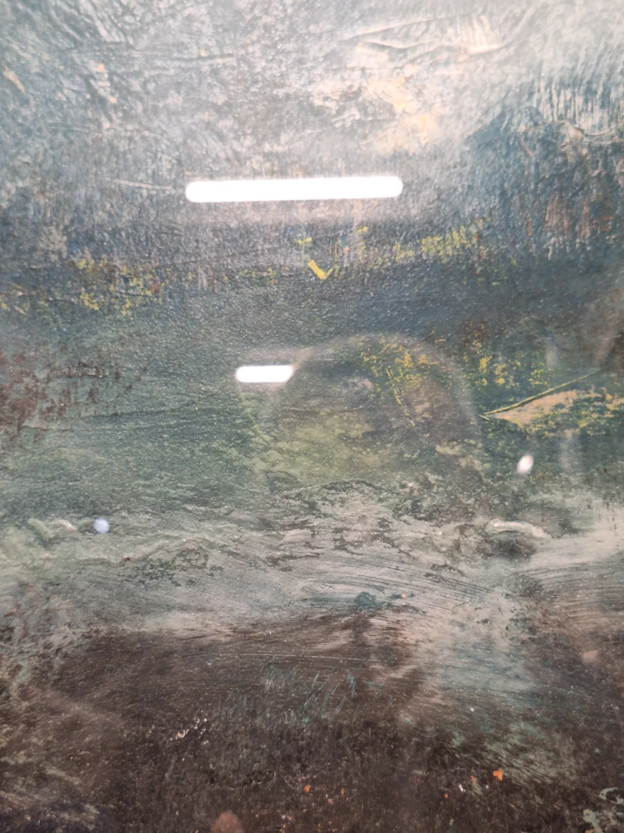 Schilderij van een expressief maritiem / stormachtig zee- en kustlandschap - foto 7