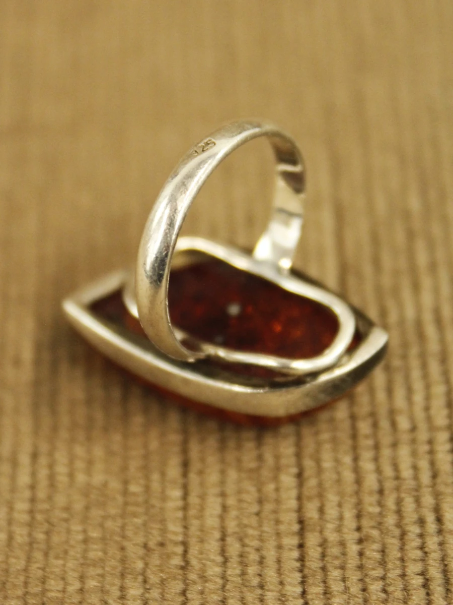 Sterling zilveren ring met barnsteen - foto 4
