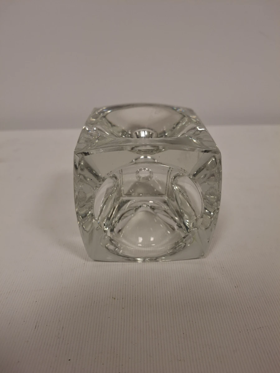 Set van 2 vintage Ice Cube glazen kandelaars - foto 4