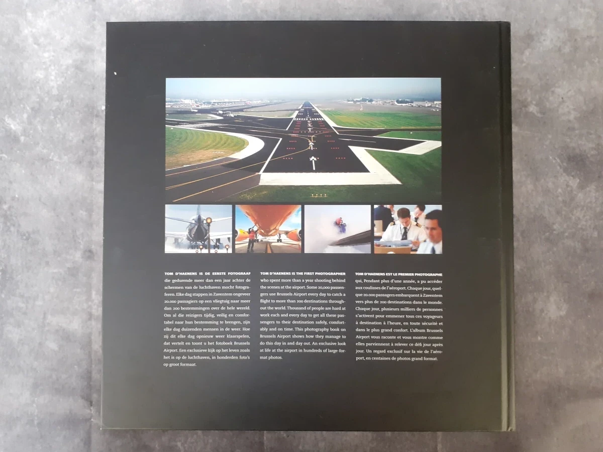 Boek: Luxe fotoboek Tom D'haenens - Brussels Airport