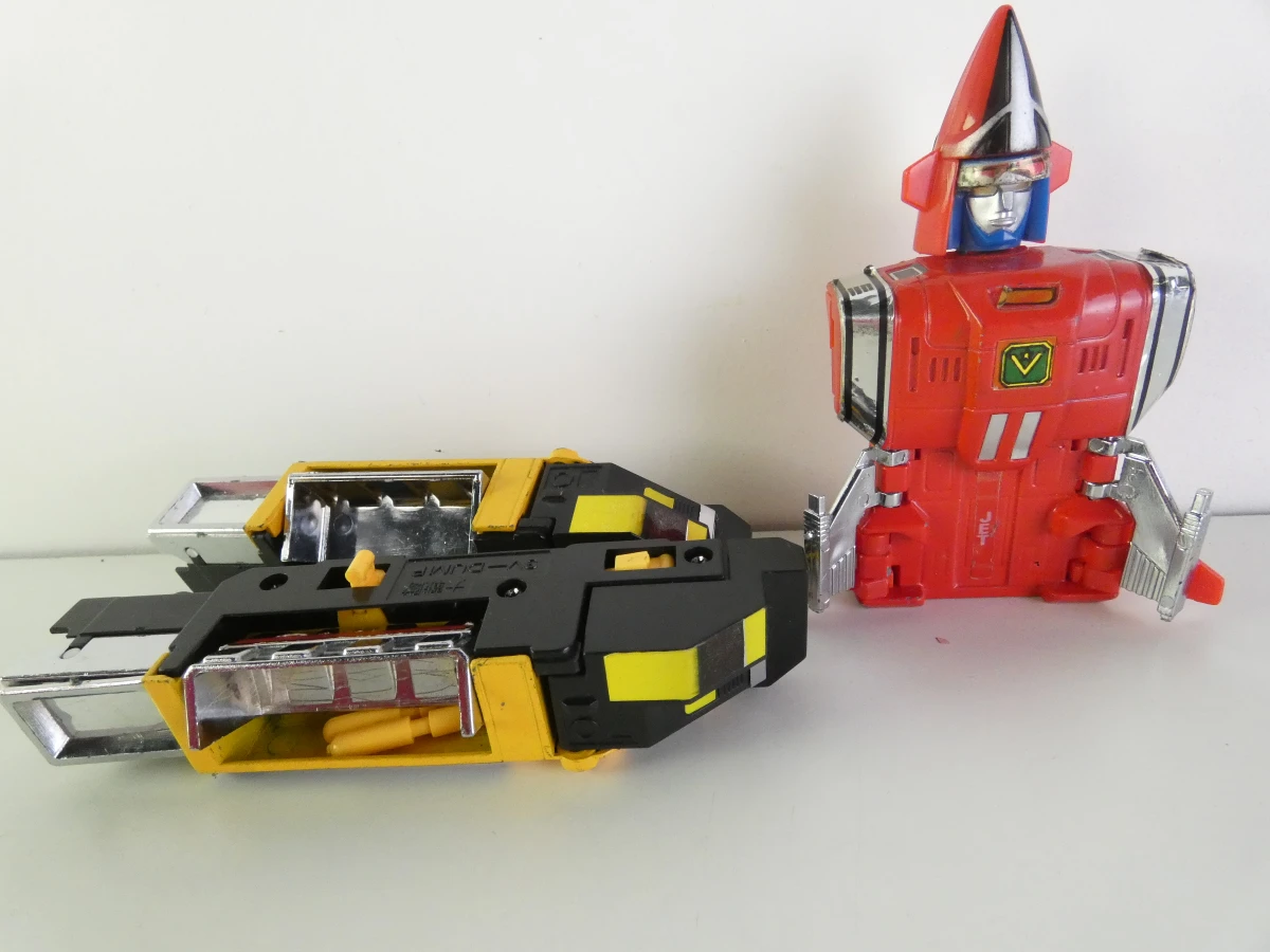 Vintage Popy GB-70 DX Chogokin Goggle Robo - Onderdelen Kavel (Parts Lot) + Originele Handleiding - Dai Sentai Goggle-V (1982) - foto 5