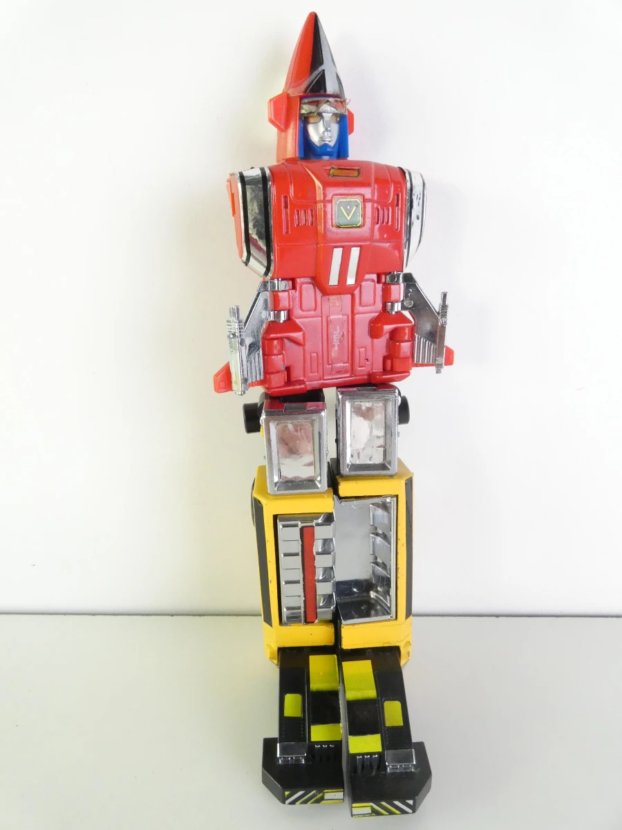 Vintage Popy GB-70 DX Chogokin Goggle Robo - Onderdelen Kavel (Parts Lot) + Originele Handleiding - Dai Sentai Goggle-V (1982) - foto 6