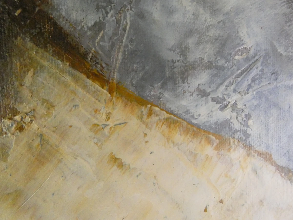 Olieverfschilderij van een zittend naakt – gesigneerd Kings - foto 3
