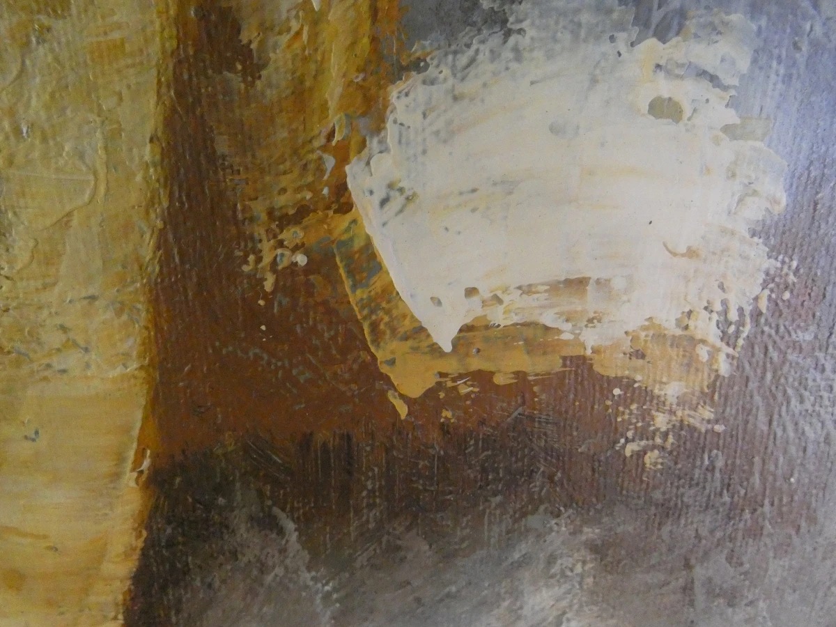 Olieverfschilderij van een zittend naakt – gesigneerd Kings - foto 6