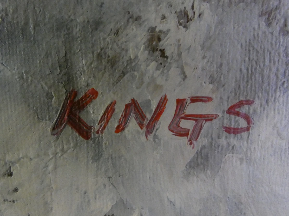 Olieverfschilderij van een zittend naakt – gesigneerd Kings - foto 12