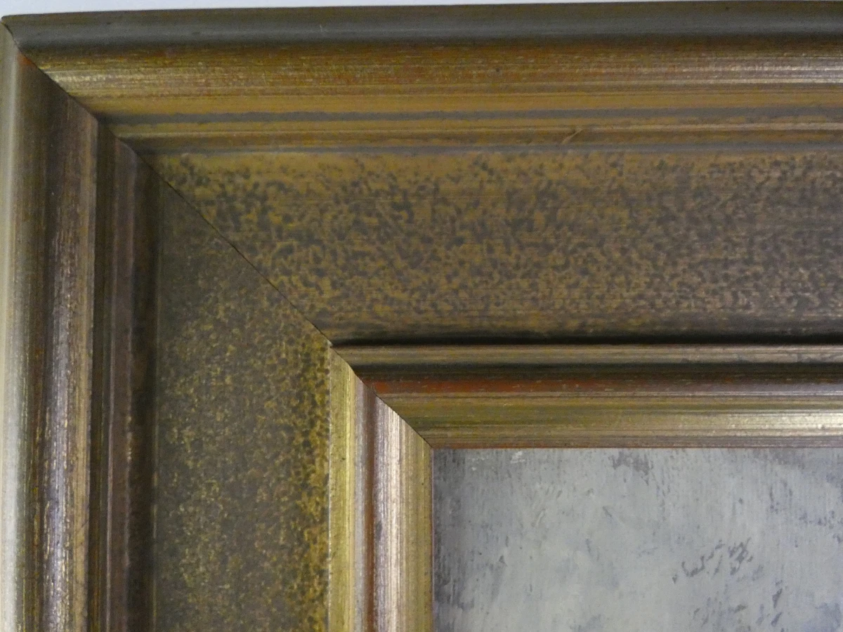 Olieverfschilderij van een zittend naakt – gesigneerd Kings - foto 14