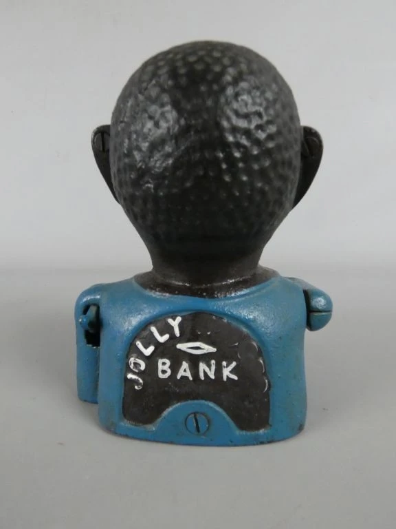 Vintage gietijzeren spaarpot Jolly Bank - foto 3