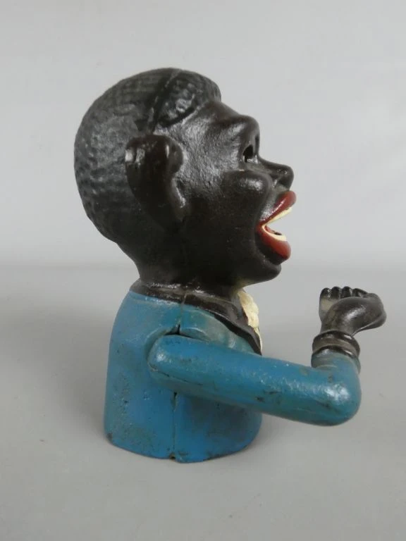 Vintage gietijzeren spaarpot Jolly Bank - foto 4