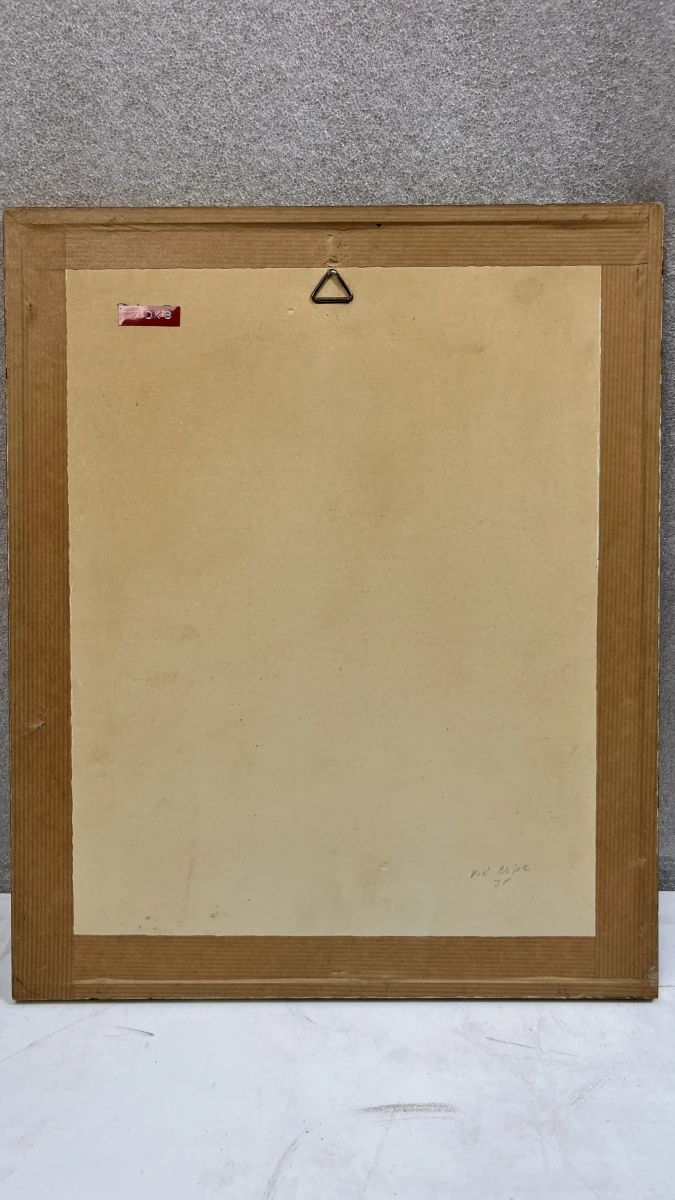 Antieke ingelijste lithografie naar C.F. von Brockdorff – Maltees straattafereel bij Strada della Città, 19e eeuw - foto 3