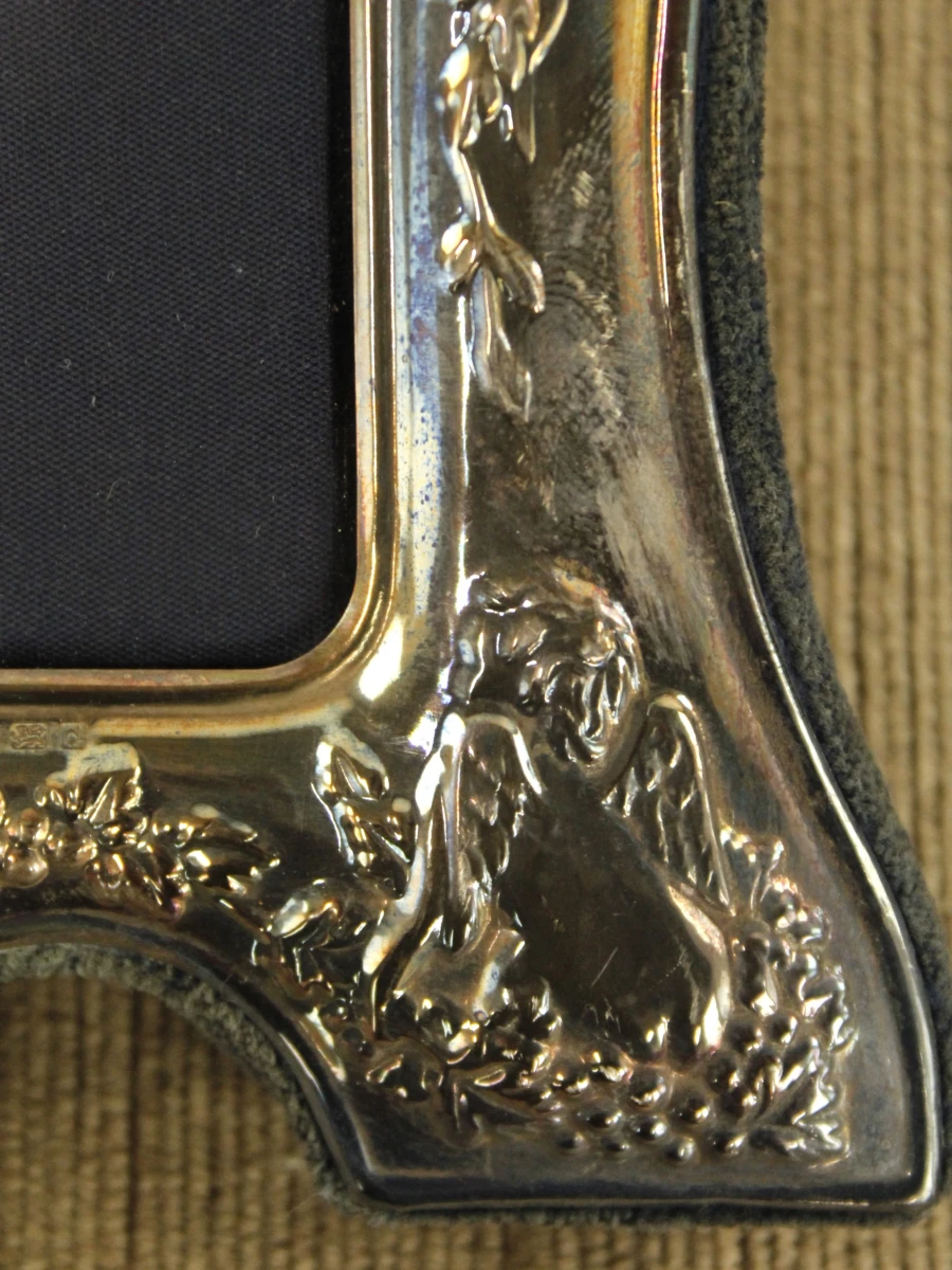 Drie sterling zilveren fotokaders Carr's of Sheffield - foto 5