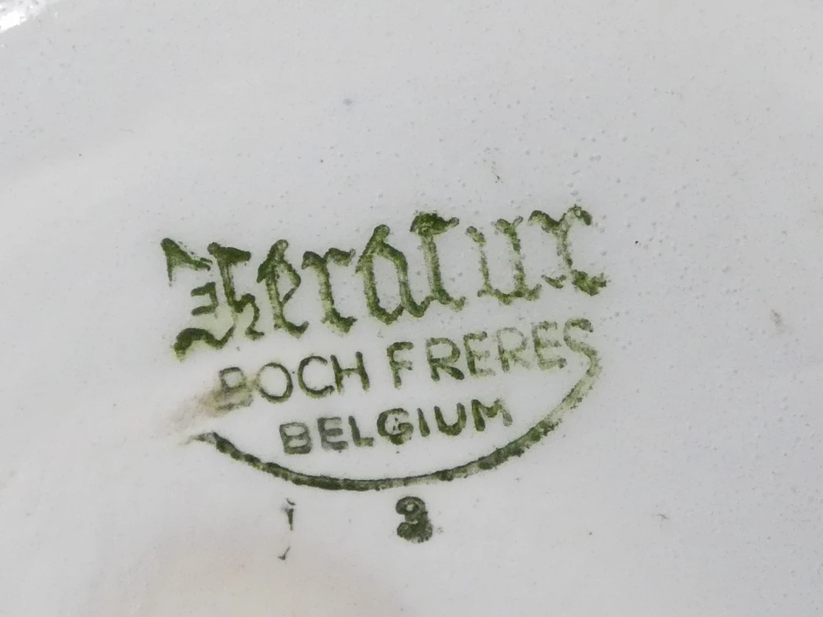 Vintage Boch Frères  dekselvaas "Fleurs de Saxe" - foto 10