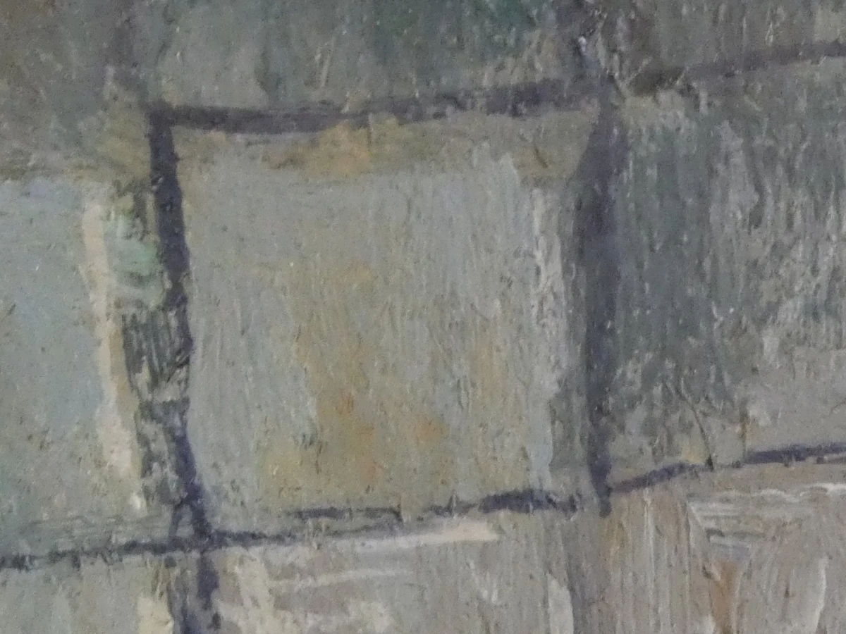 Sfeervol olieverfschilderij - Boereninterieur met Pijprokende Man - M. Boumans - foto 13