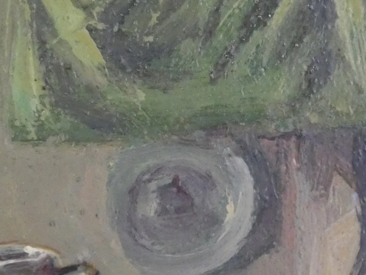Sfeervol olieverfschilderij - Boereninterieur met Pijprokende Man - M. Boumans - foto 16