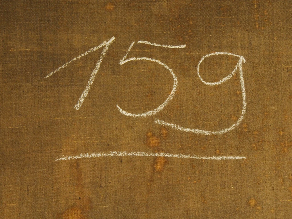 19e-eeuws genreschilderij –  Olieverf op doek, niet gesigneerd - foto 15