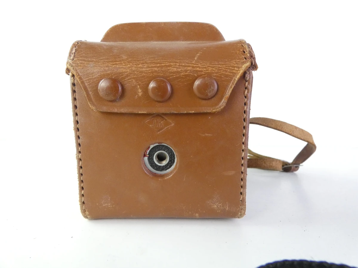 Vintage Yashicaflex tweelens camera met leren hoes - foto 6