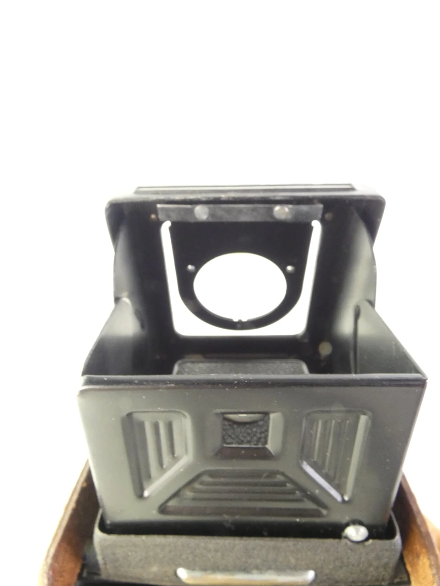 Vintage Yashicaflex tweelens camera met leren hoes - foto 12
