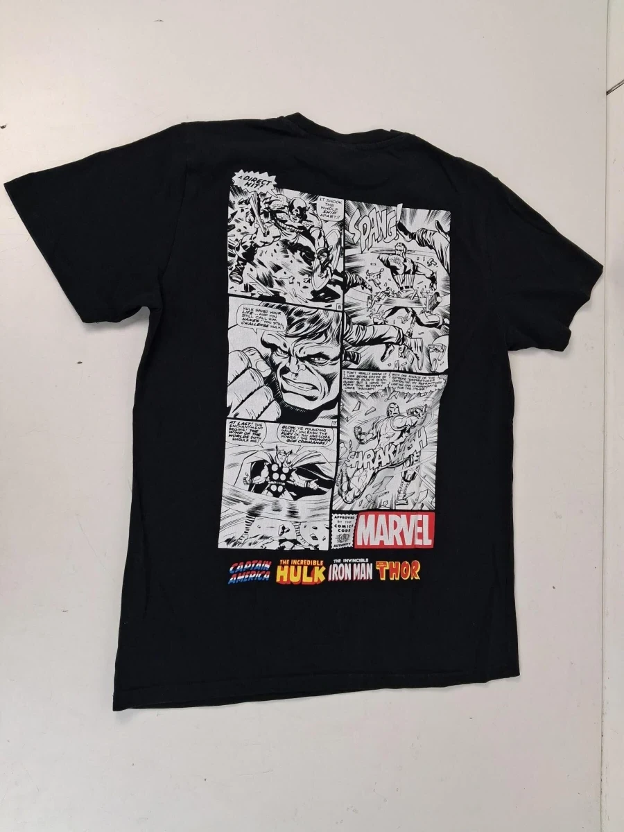 Logoshirt T-Shirt Marvel Comic Block Logo, maat medium - foto 3