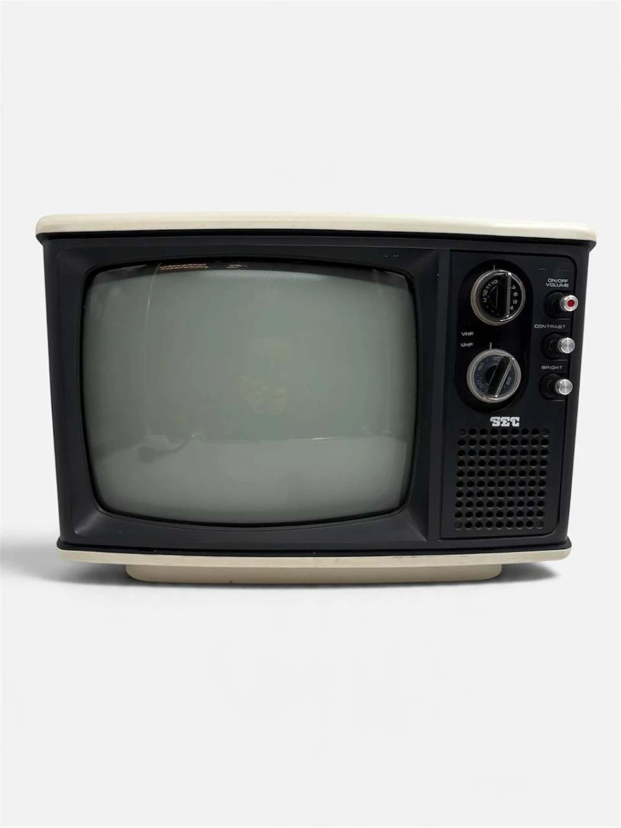 werkende SEC RP_205BC Draagbare zwart-wit televisie - foto 2