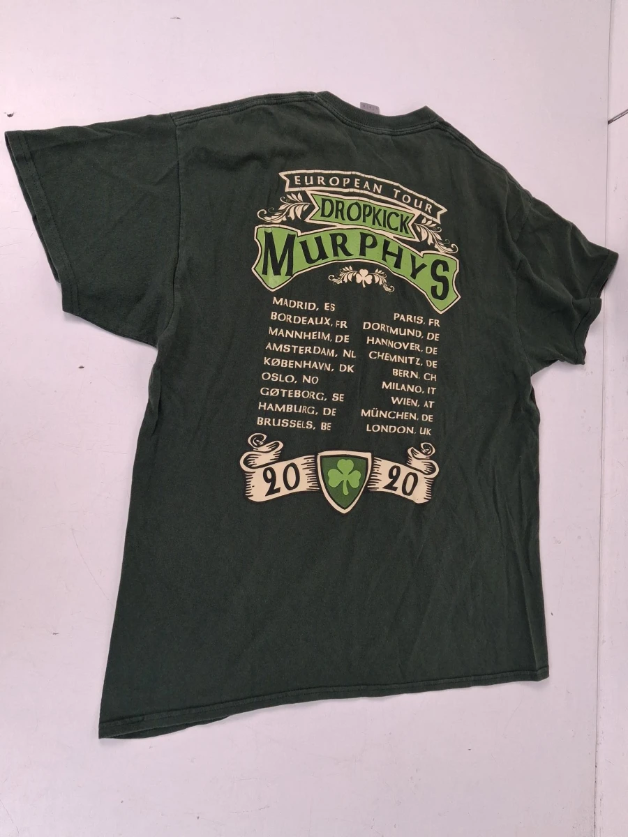 Dropkick Murphys-bandshirt van de European Tour 2020, L - foto 2