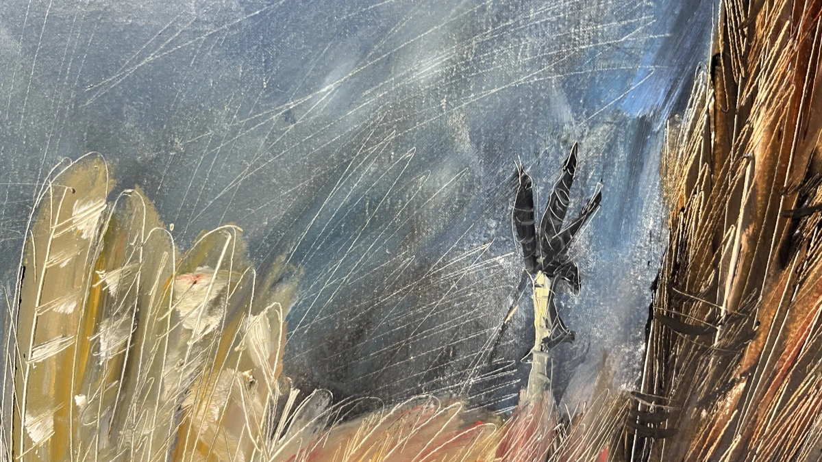 Monumentaal olieverfschilderij op doek – Jachtstilleven met fazant, wilde eend en bloemenvaas, gesigneerd Martin Neirynck (inclusief echtheidscertificaat, 1992) - foto 4